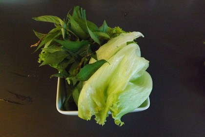 付け合わせの野菜